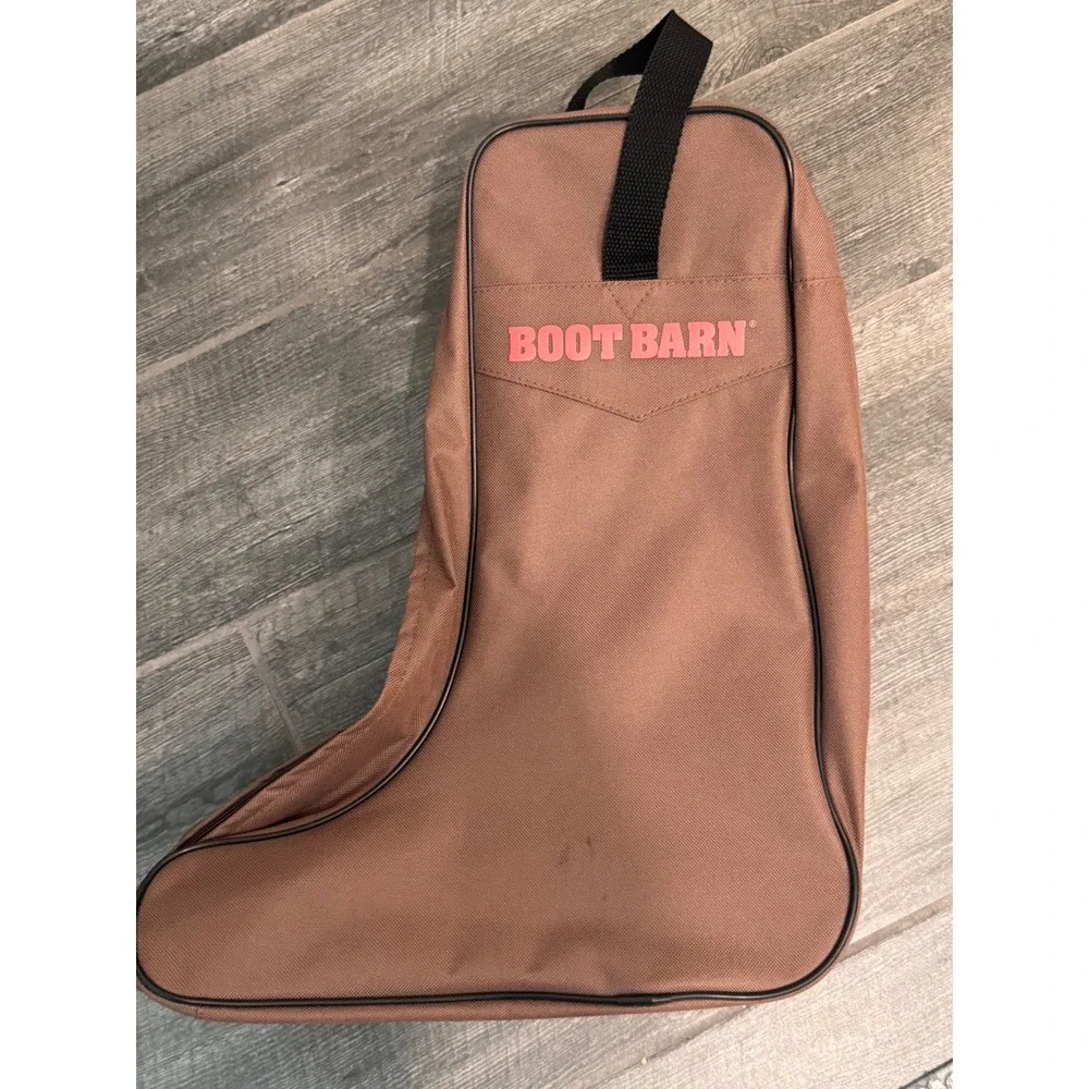 Boot Barn Canvas Boot Bag Chocolate Brown Western Work Travel Carrier